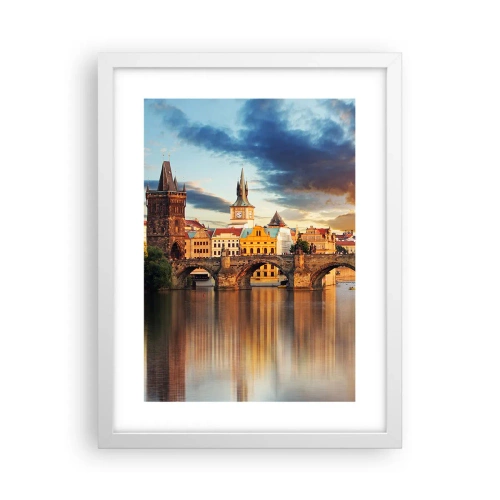 Affiche dans un cadre blanc - Poster - Belle depuis des lustres - 30x40 cm