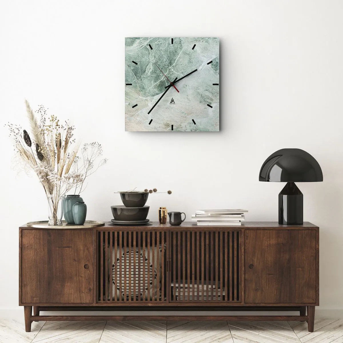 Horloge murale - Pendule murale - La noble froideur de la pierre - 30x30 cm