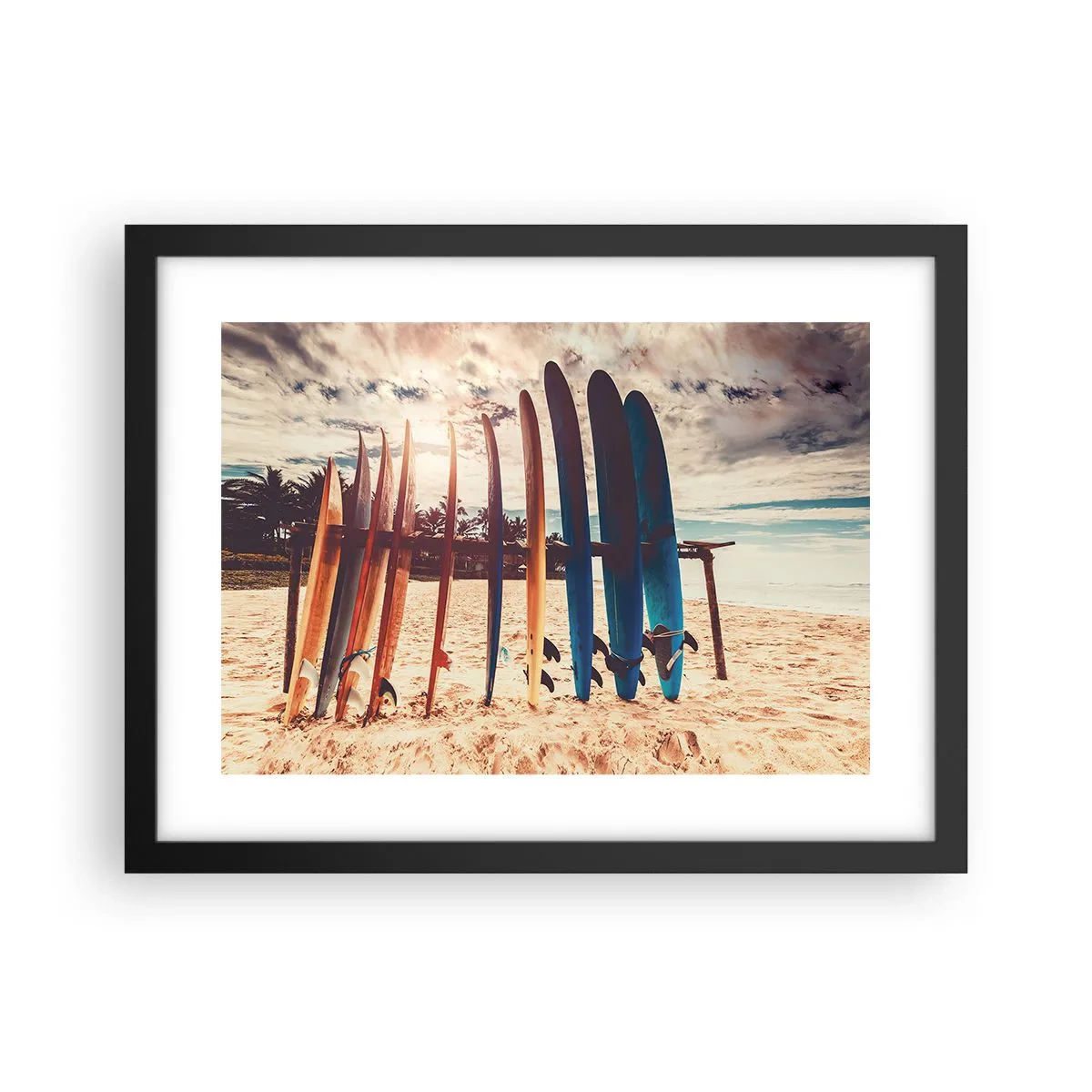 Affiche dans un cadre noir - Poster - Bonne nuit, à demain - 40x30 cm