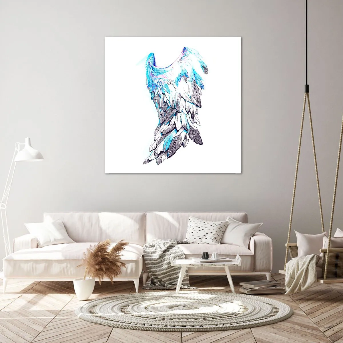 Impression sur toile - Image sur toile - j'ai besoin d'ailes - 60x60 cm