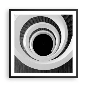 Affiche dans un cadre noir - Poster - Les choses concrêtes - 60x60 cm