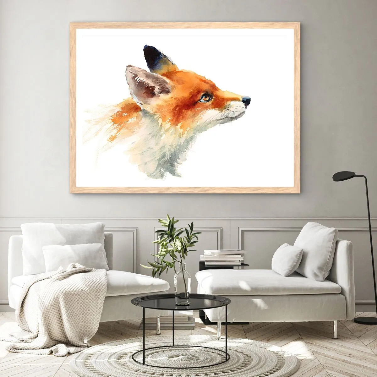 Affiche dans un chêne clair - Poster - Vous ne pouvez jamais être trop prudent - 100x70 cm