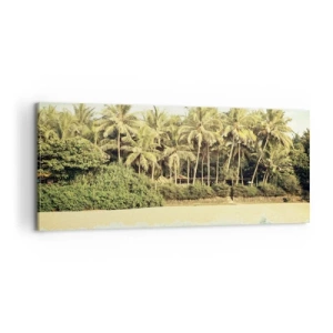 Impression sur toile - Image sur toile - Peut-être ici? - 100x40 cm