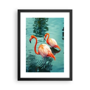 Affiche dans un cadre noir - Poster - Nous sommes à la mode maintenant - 30x40 cm