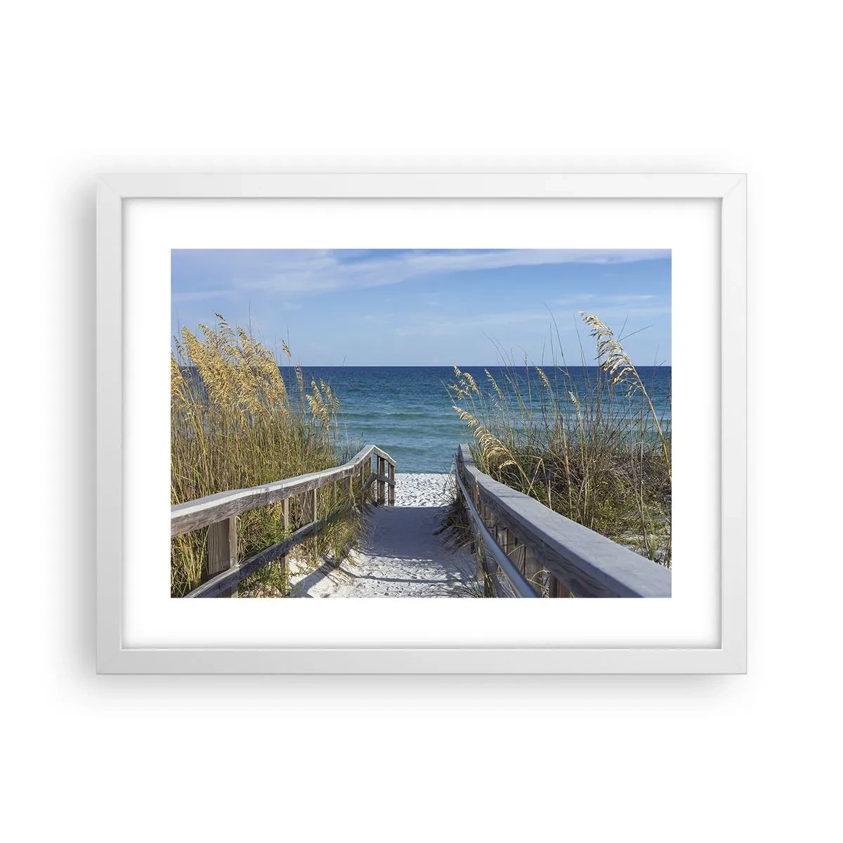 Affiche dans un cadre blanc - Poster - Au soleil, sous le vent - 40x30 cm