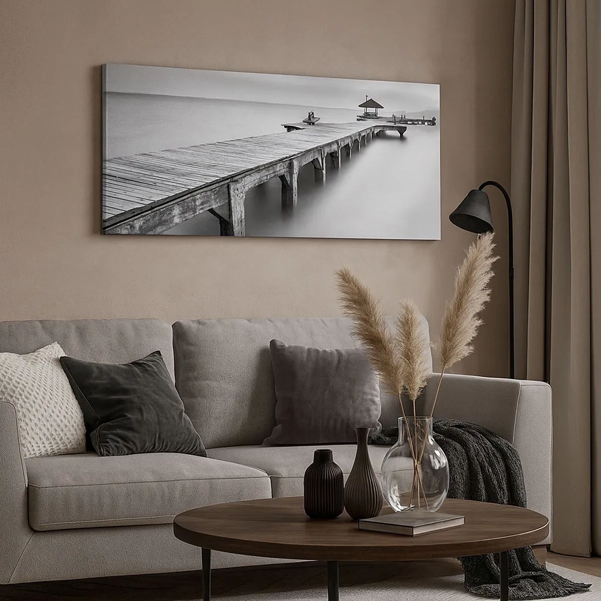 Impression sur toile - Image sur toile - À l'horizon - 100x40 cm