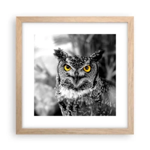 Affiche dans un chêne clair - Poster - Rien ne se cachera - 30x30 cm