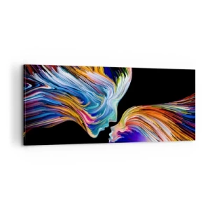 Impression sur toile - Image sur toile - Une fusion d'énergie et de lumière - 100x40 cm