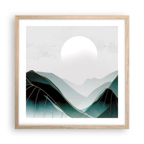 Affiche dans un chêne clair - Poster - En pleine majesté - 50x50 cm