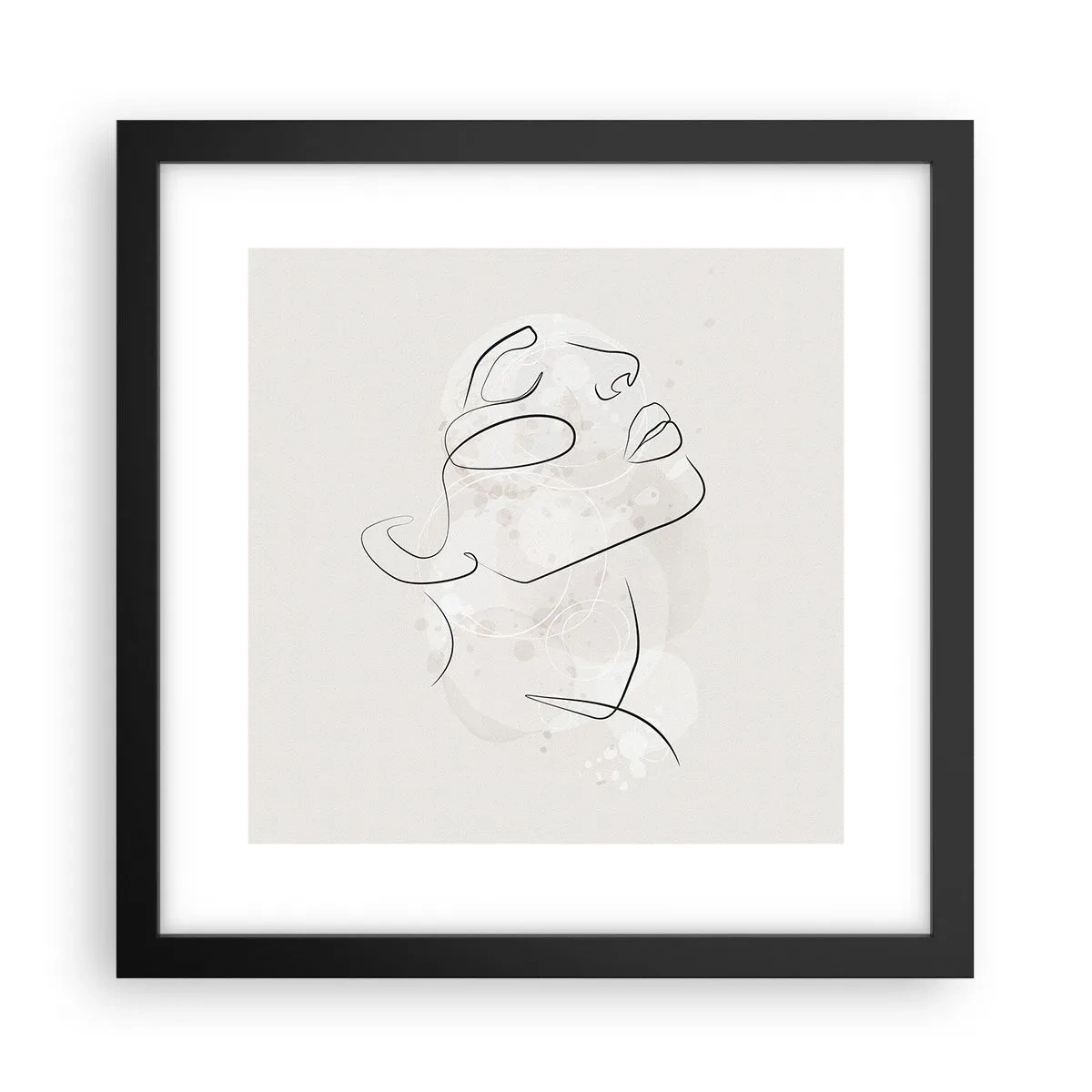 Affiche dans un cadre noir - Poster - L'esquisse d'un rêve - 30x30 cm