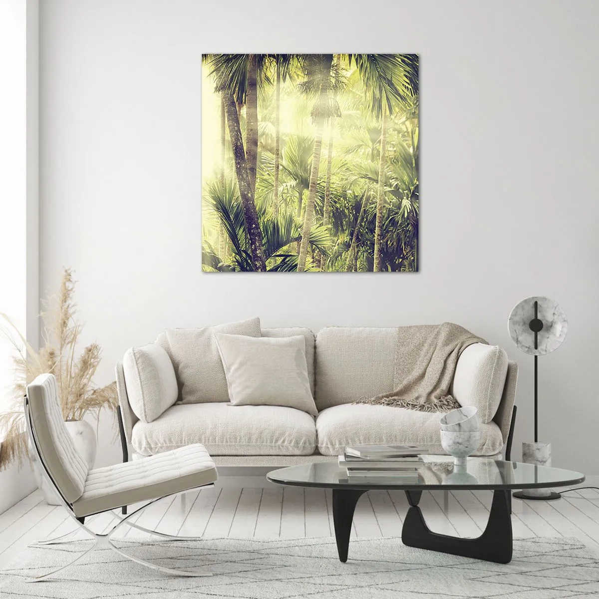 Impression sur verre - Image sur verre - Nature enflammée - 70x70 cm