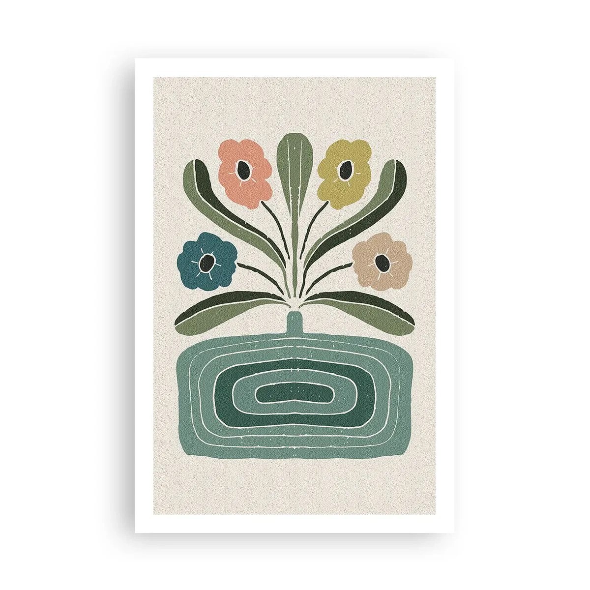 Affiche - Poster - Bouquet symétrique - 61x91 cm