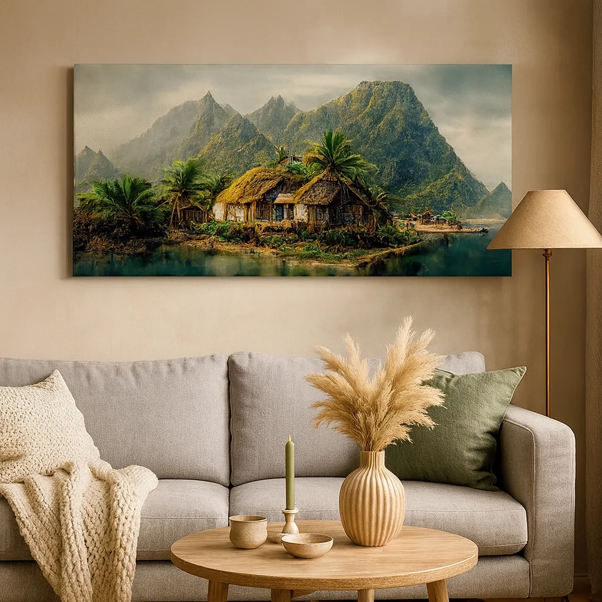 Impression sur toile - Image sur toile - Paradis tropical - 30x30 cm