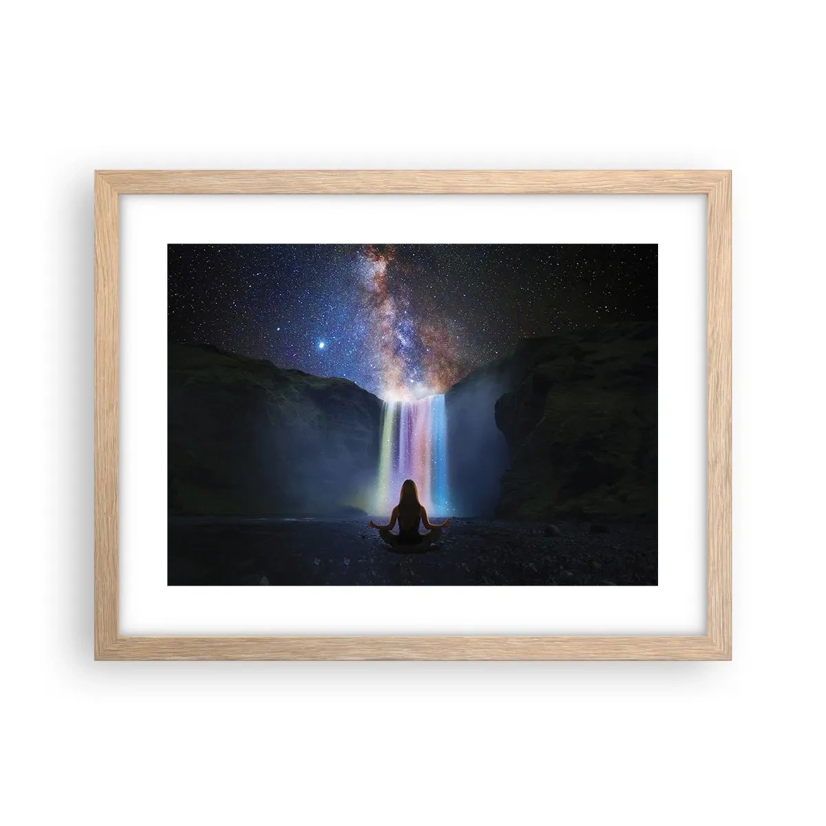 Affiche dans un chêne clair - Poster - Harmonie absolue - 40x30 cm