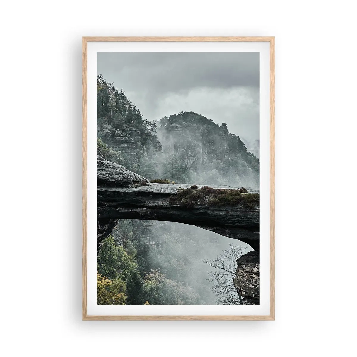 Affiche dans un chêne clair - Poster - L'aventure est sur le point de commencer - 61x91 cm