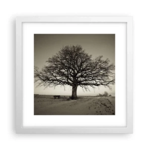 Affiche dans un cadre blanc - Poster - D'ici à l'éternité - 30x30 cm