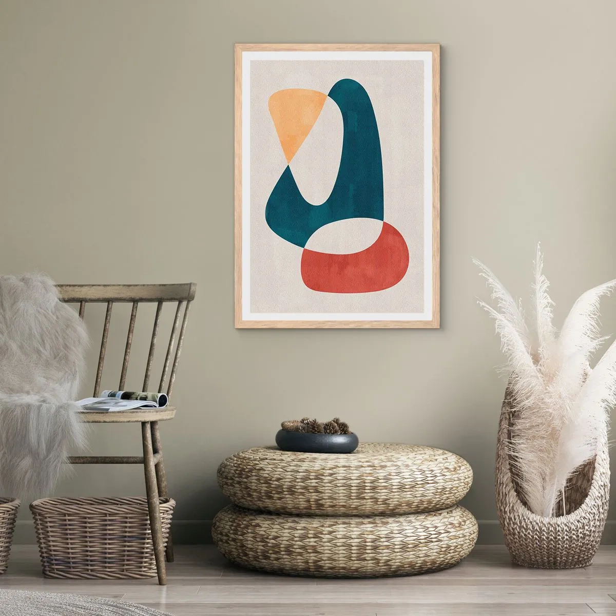 Affiche dans un chêne clair - Poster - Influences et métamorphoses - 40x50 cm