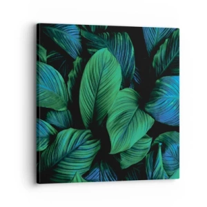 Impression sur toile - Image sur toile - Dans la foule verte - 30x30 cm