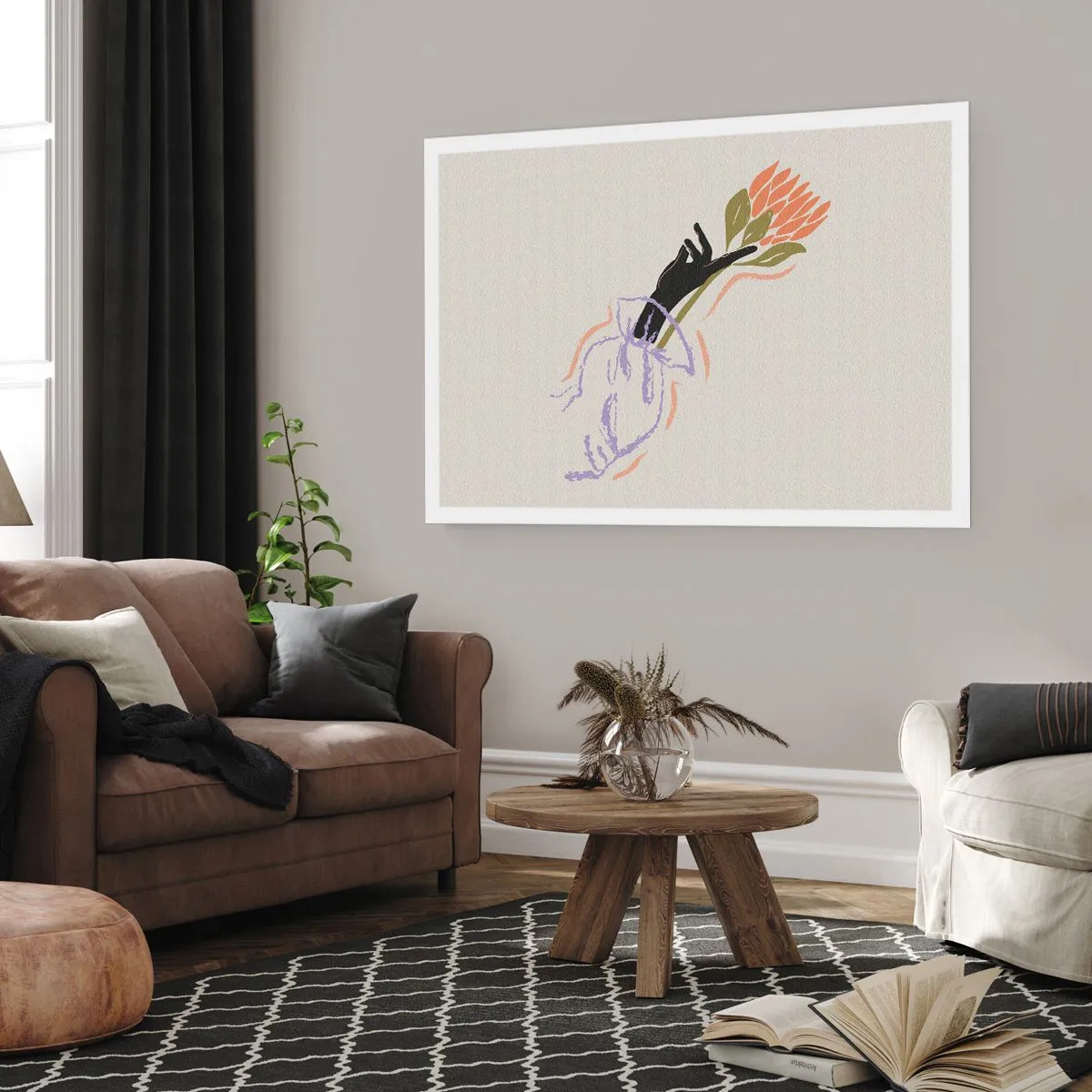 Affiche - Poster - Touche fraternelle - 70x50 cm