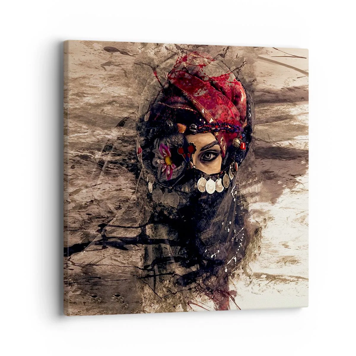 Impression sur toile - Image sur toile - Inquiétant, c'est le moins qu'on puisse dire - 40x40 cm