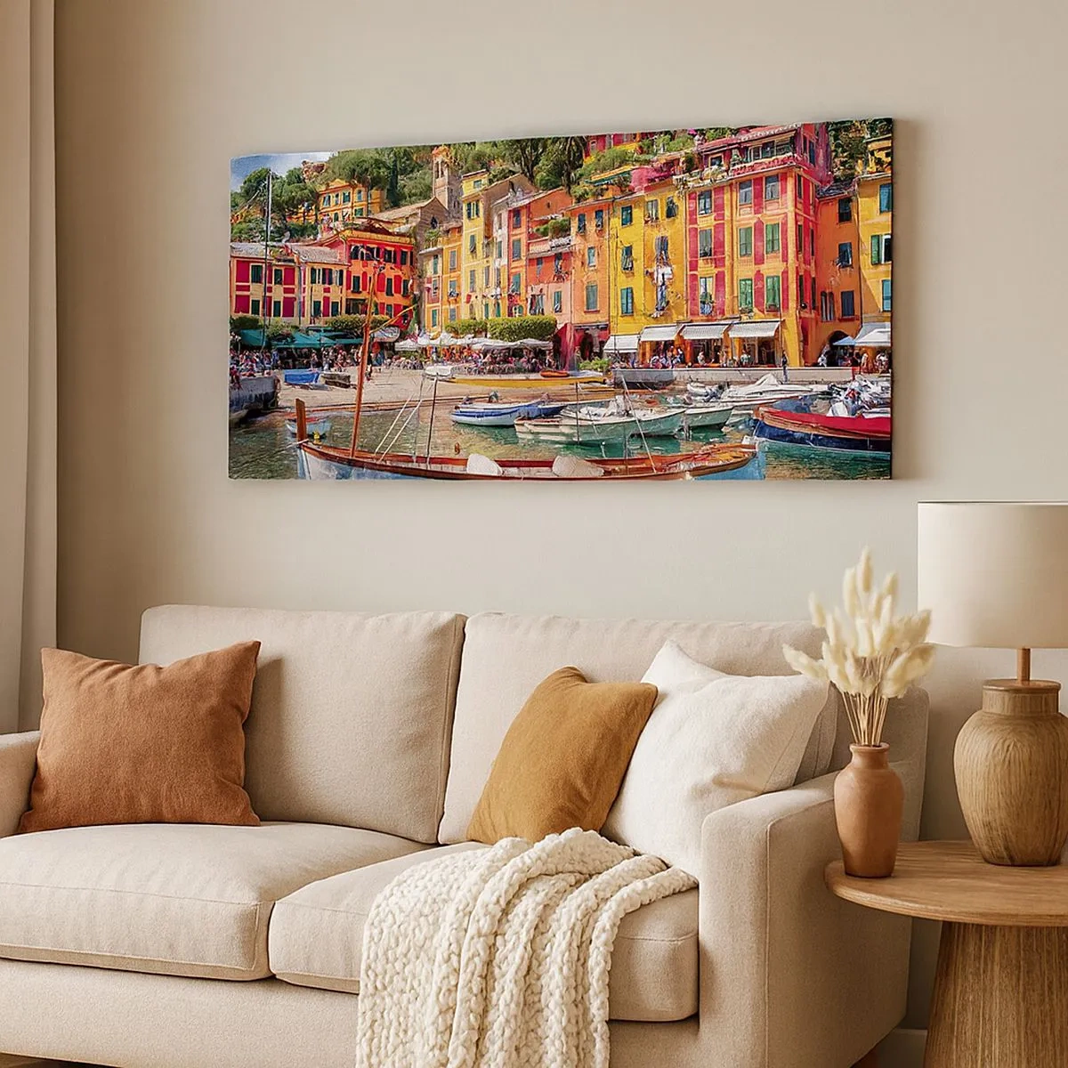 Impression sur toile - Image sur toile - Matinée italienne - 100x40 cm