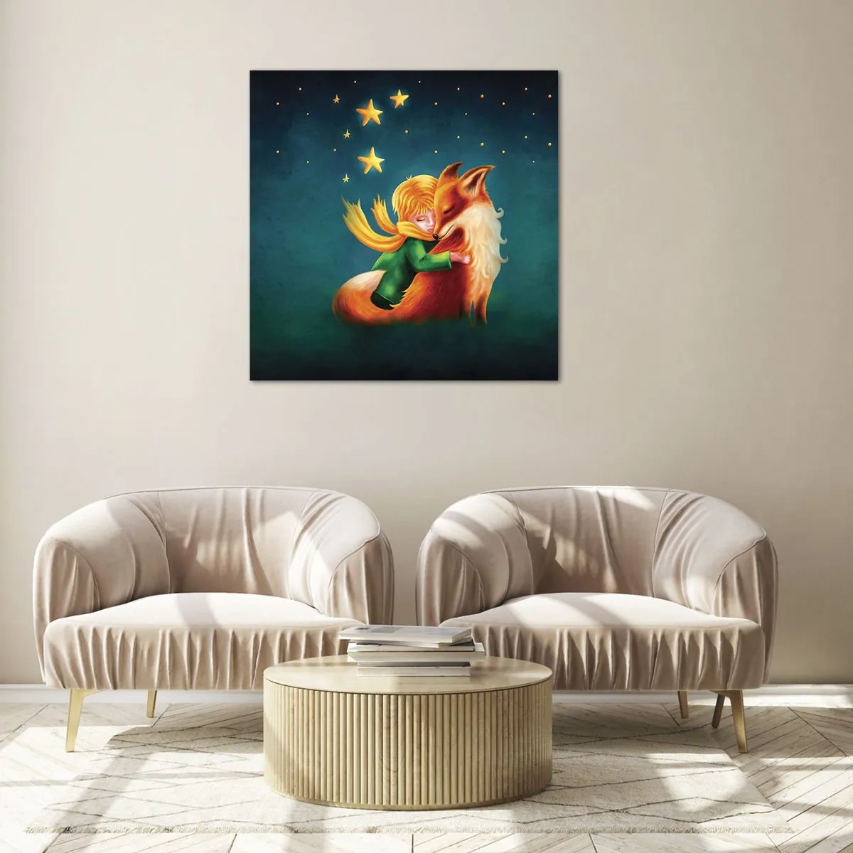 Impression sur verre - Image sur verre - Petit Prince - 50x50 cm