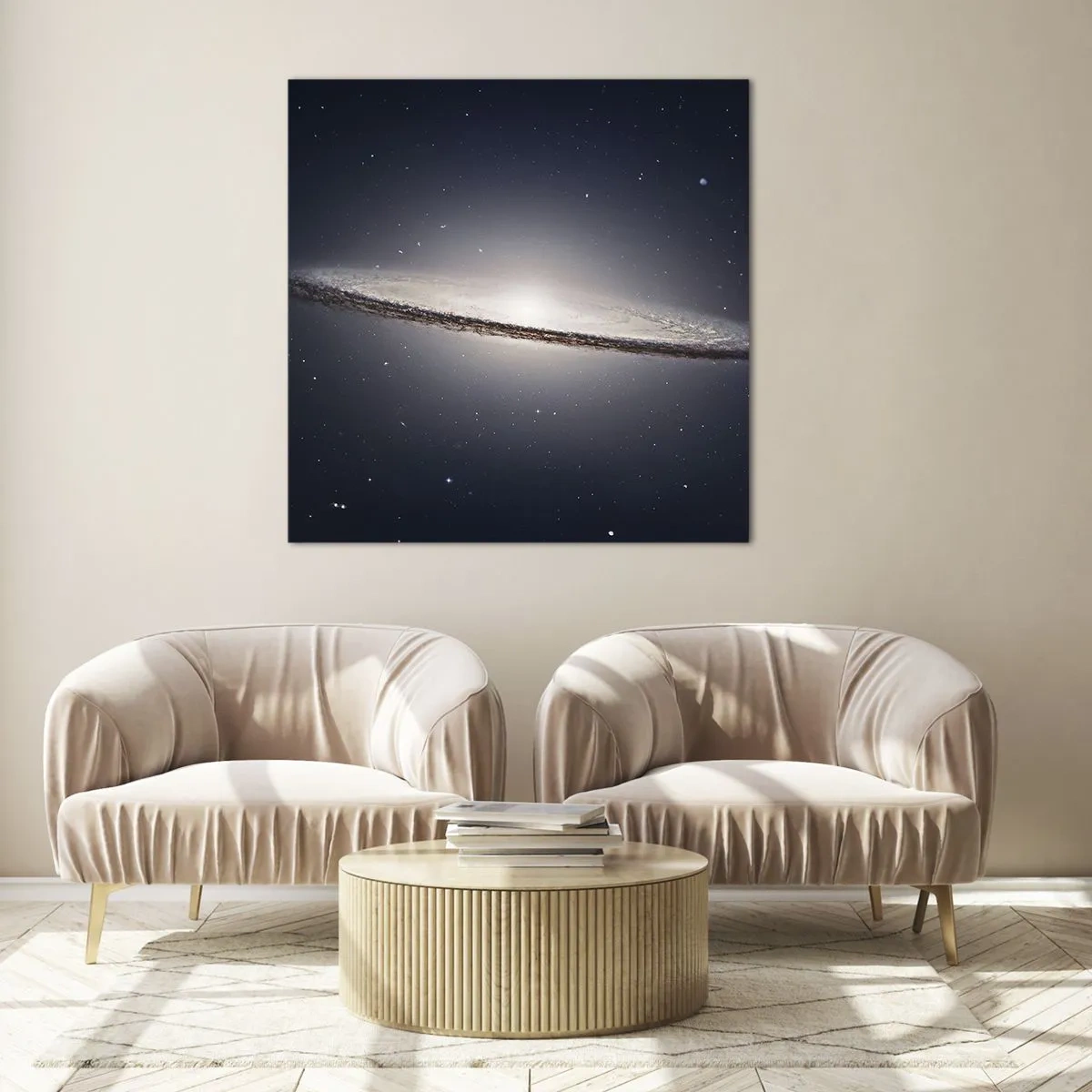 Impression sur verre - Image sur verre - Il y a bien longtemps, dans une galaxie très lointaine… - 70x70 cm