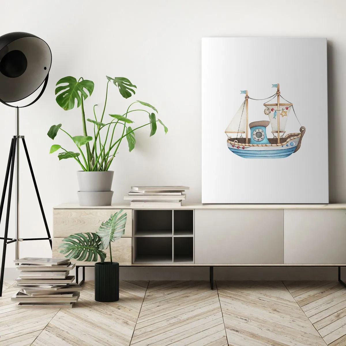 Impression sur toile - Image sur toile - Ohé, l'aventure ! - 55x100 cm