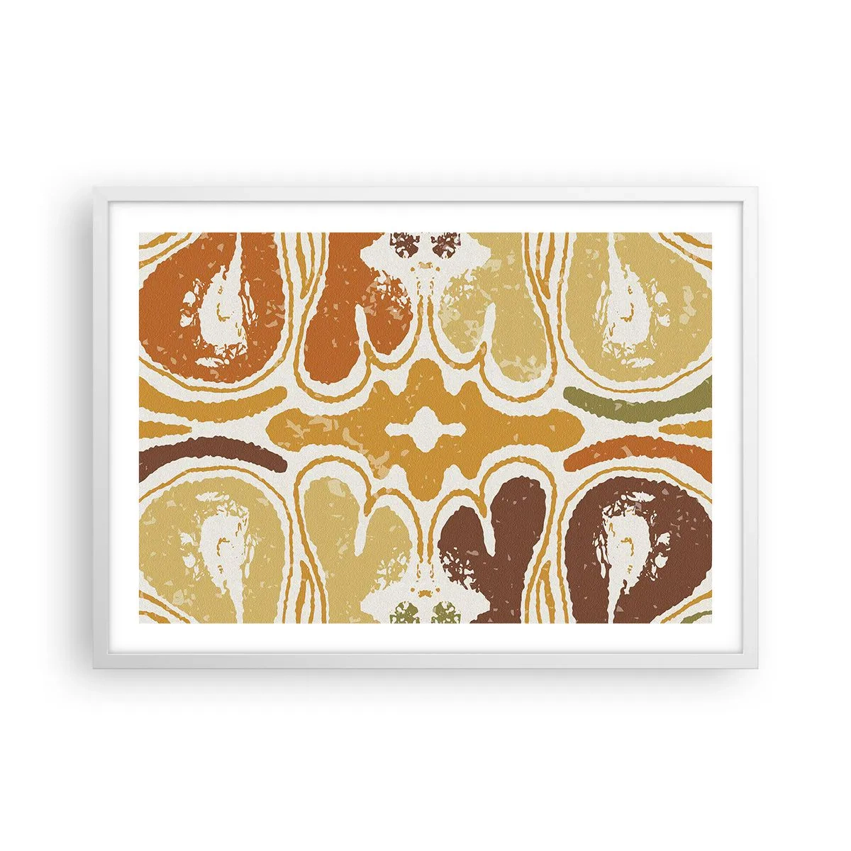 Affiche dans un cadre blanc - Poster - Abstraction sentimentale - 70x50 cm