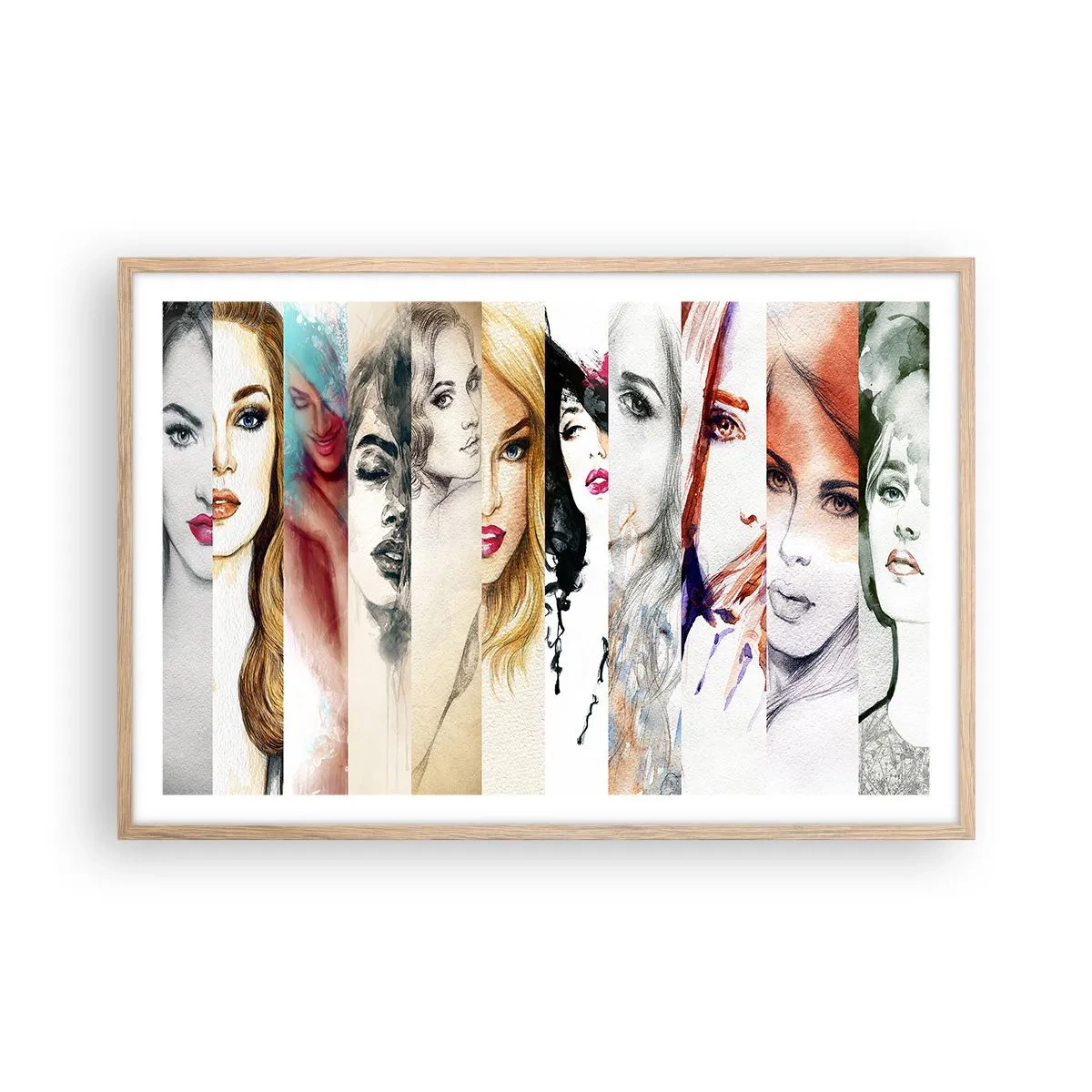 Affiche dans un chêne clair - Poster - Et c'est toujours TOI - 91x61 cm