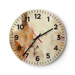 Horloge murale - Pendule murale - Âme de l'ambre - 40x40 cm