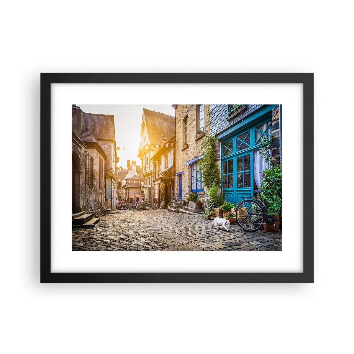 Affiche dans un cadre noir - Poster - Aux confins du monde - 40x30 cm