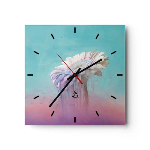 Horloge murale - Pendule murale - Le monde souterrain des fleurs - 40x40 cm