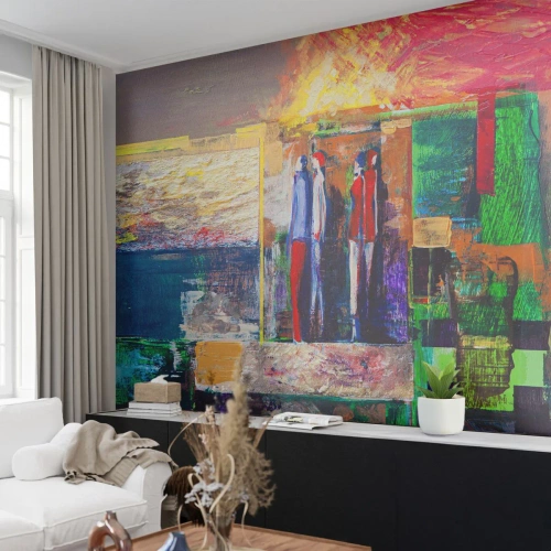 Papier peint sur mesure Premium Sand - Relations et émotions - Abstraction, Personnes, Morceau