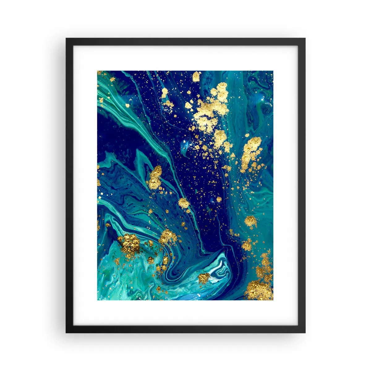 Affiche dans un cadre noir - Poster - Les pétales du soleil - 40x50 cm