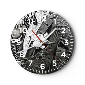 Horloge murale - Pendule murale - Seulement en apparence un homme froid - 30x30 cm
