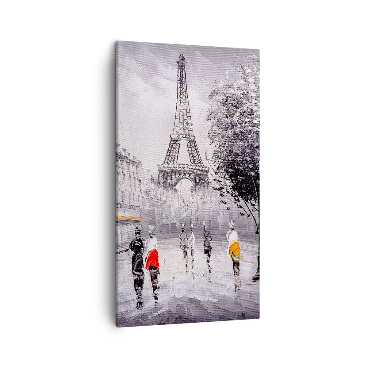 Impression sur toile - Image sur toile - Balade parisienne - 45x80 cm