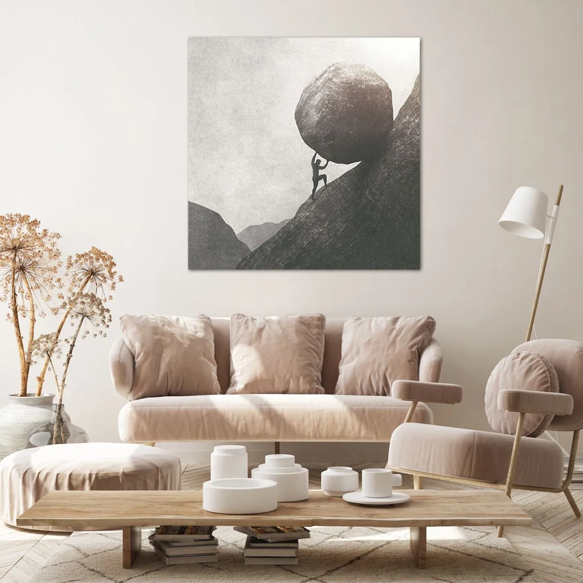 Impression sur toile - Image sur toile - Je crois contre tout espoir - 70x70 cm