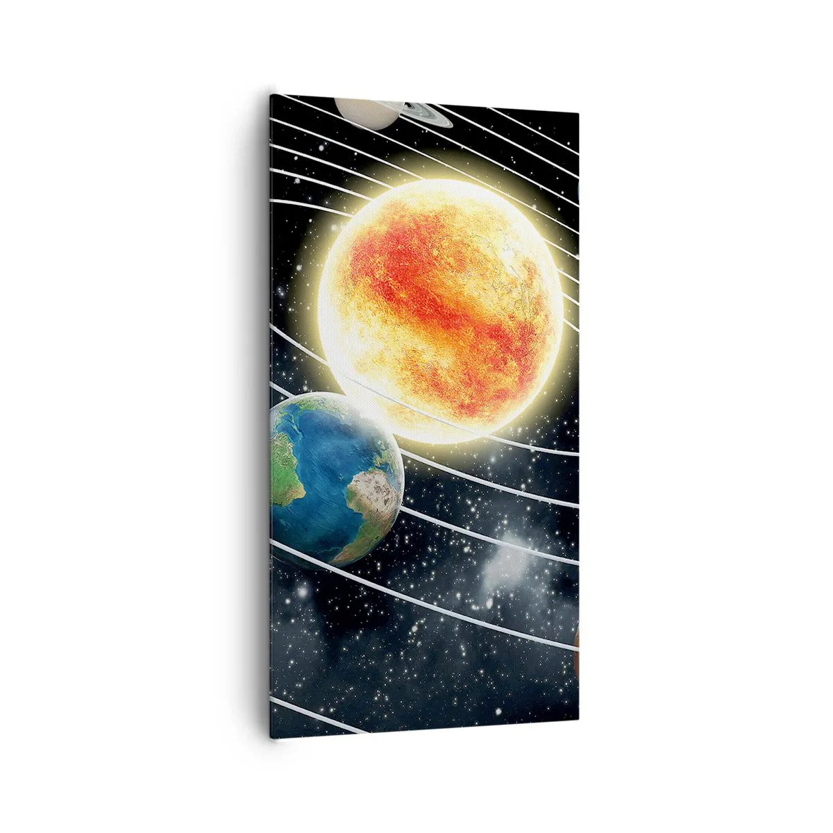 Impression sur toile - Image sur toile - Danse cosmique - 65x120 cm