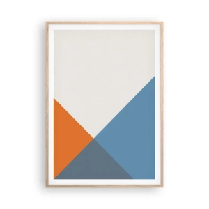 Affiche dans un chêne clair - Poster - Sous cette angle.... - 70x100 cm