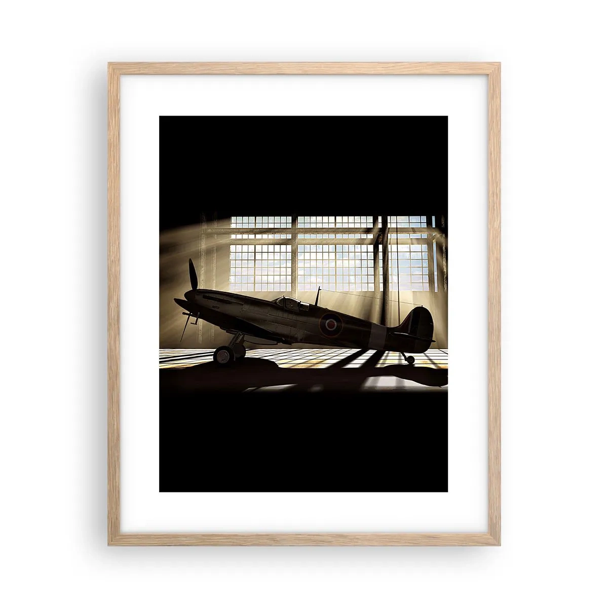 Affiche dans un chêne clair - Poster - Le repos du guerrier - 40x50 cm