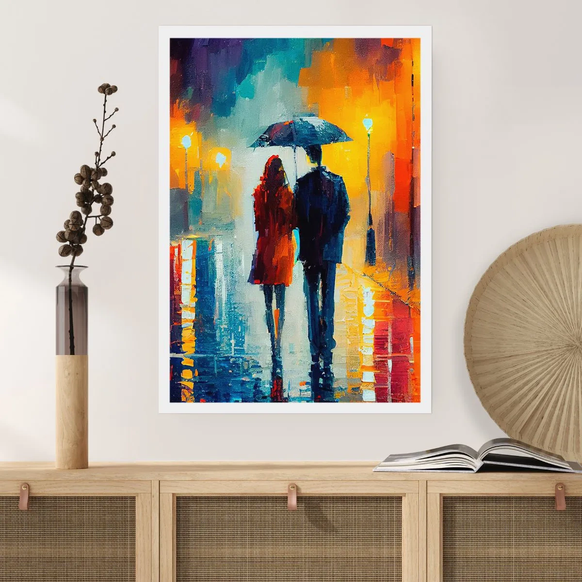 Affiche - Poster - Ensemble – une nuit colorée - 61x91 cm