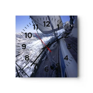 Horloge murale - Pendule murale - Je sais ce que c'est d'être un oiseau - 40x40 cm