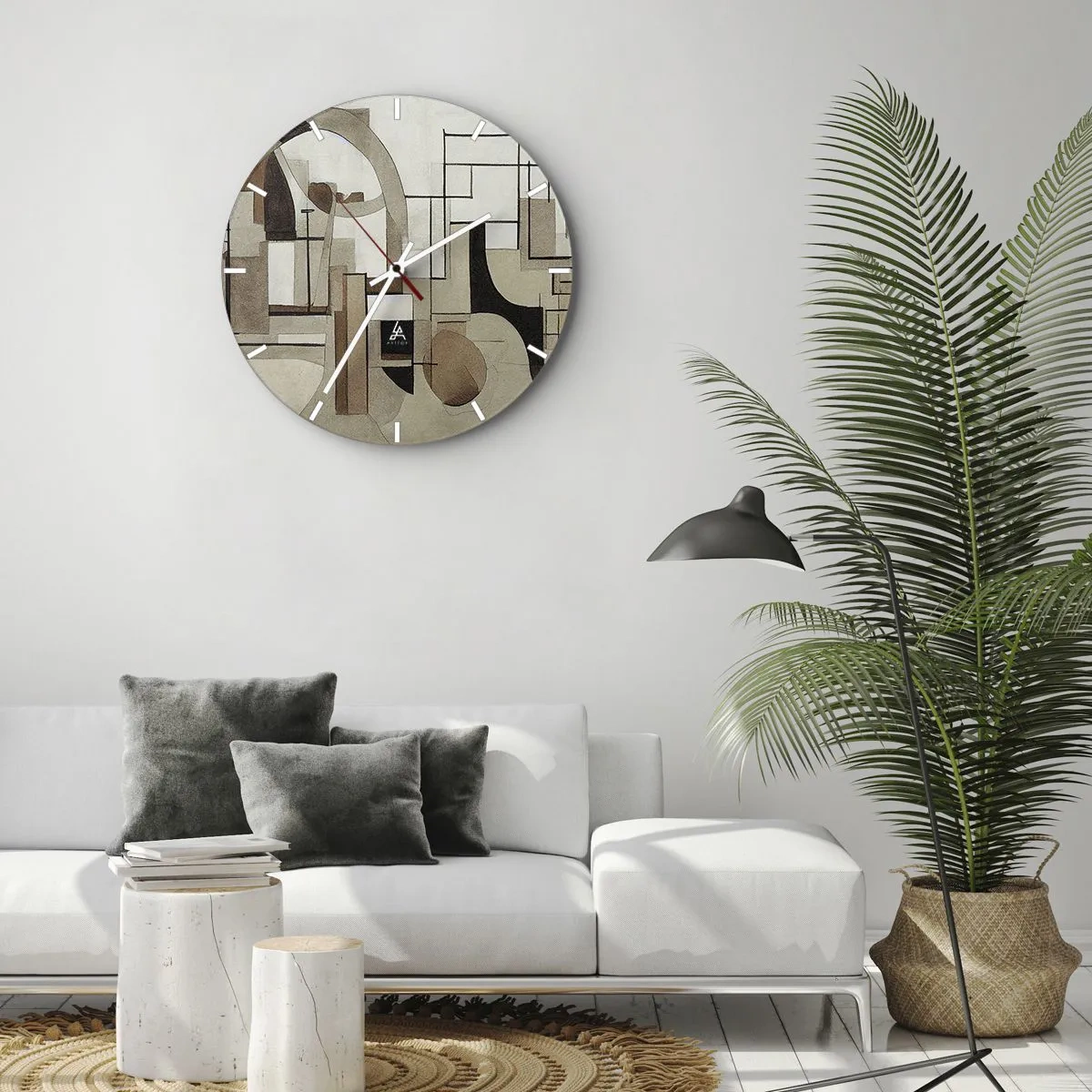 Horloge murale - Pendule murale - Paysage urbain 2.0 - 30x30 cm