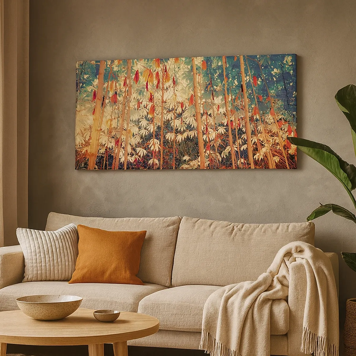 Impression sur toile - Image sur toile - La vie secrète des feuilles - 30x30 cm