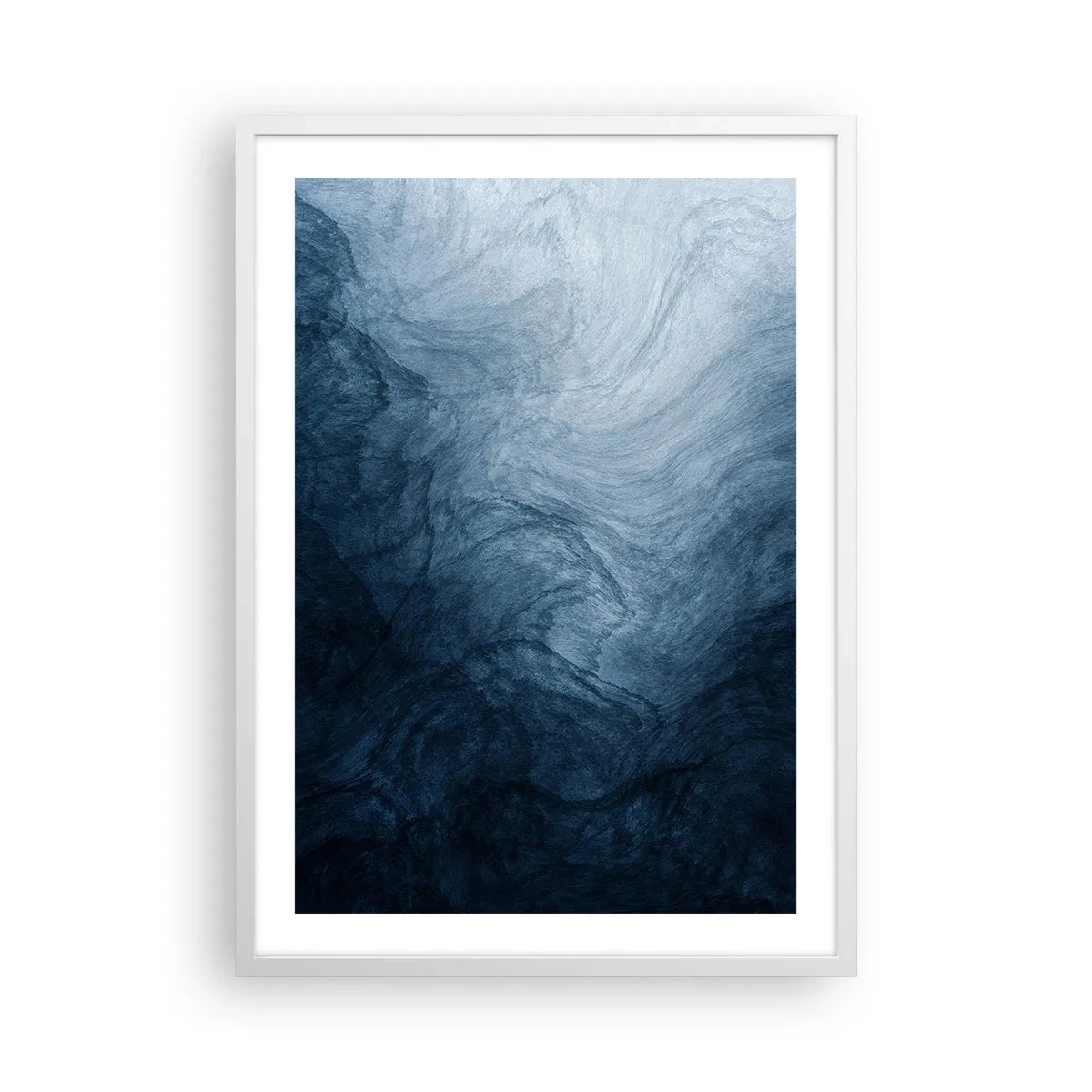 Affiche dans un cadre blanc - Poster - Atteindre en profondeur - 50x70 cm