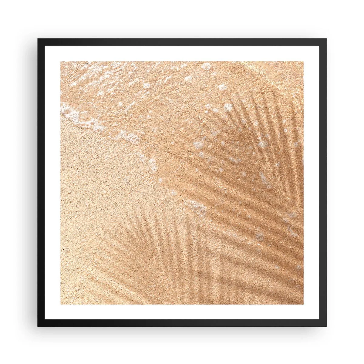 Affiche dans un cadre noir - Poster - Ombre d'un été chaud - 60x60 cm