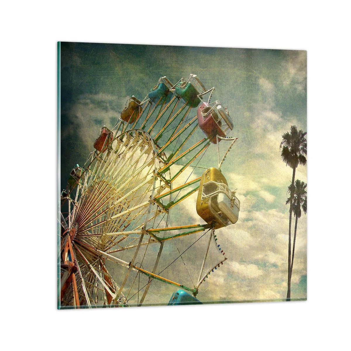 Impression sur verre - Image sur verre - On va faire la fête - 30x30 cm