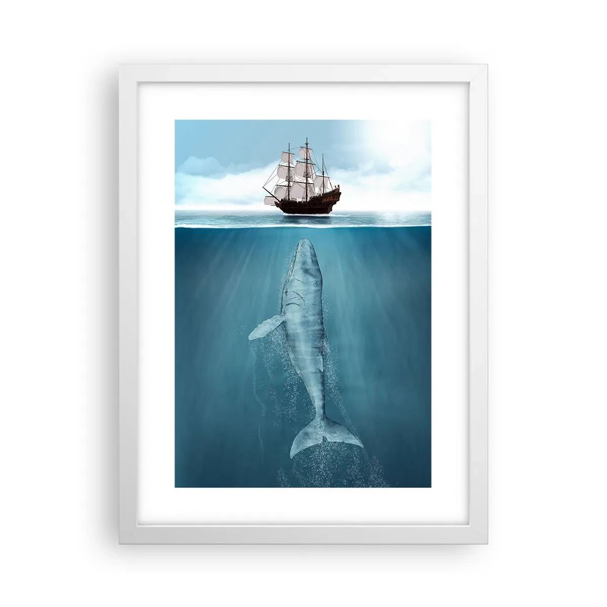 Affiche dans un cadre blanc - Poster - Il vaut mieux ne pas savoir - 30x40 cm