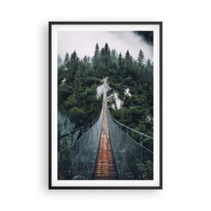 Affiche dans un cadre noir - Poster - Uniquement pour les aigles - 61x91 cm